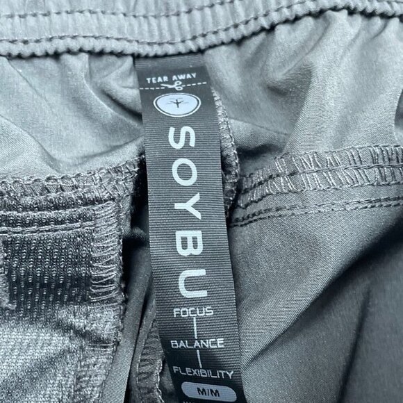 Soybu Mens Stretch Gray Athletic Jogger Pants M/M Midweight Durable a0981 - Picture 2 of 7